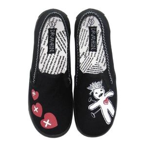 Black Slip on Voodoo Sneakers NWT